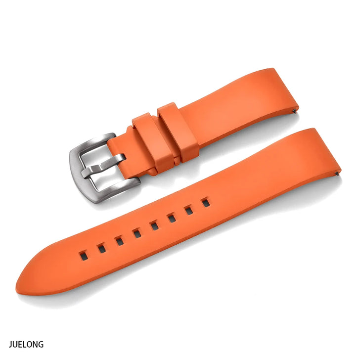 Premium-Grade Fluorine Rubber Watch Strap Quick Release FKM Watchband 18-19-20-21-22-23-24mm For Each Brand Diving Watches Band