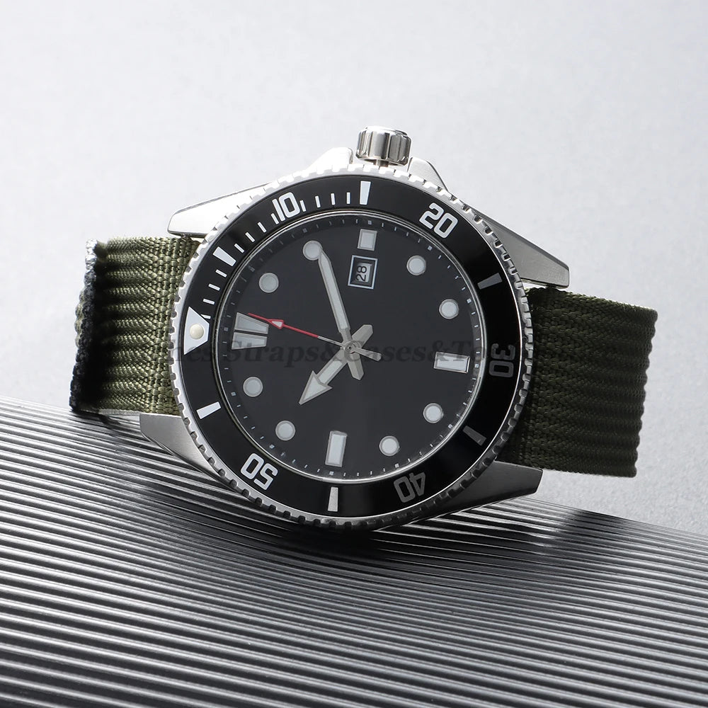 Nylon Watch Strap (18–22mm) – Breathable Sport Canvas