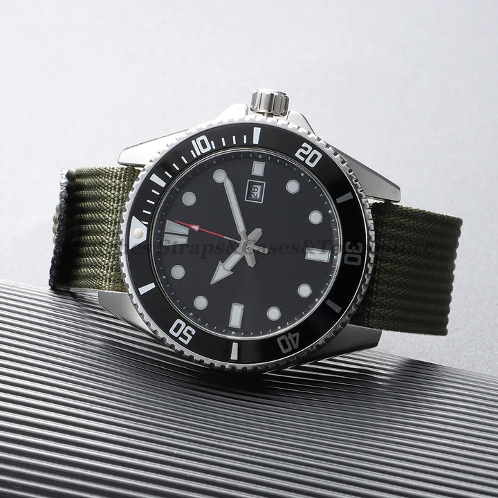 Nylon Watch Strap (18–22mm) – Breathable Sport Canvas