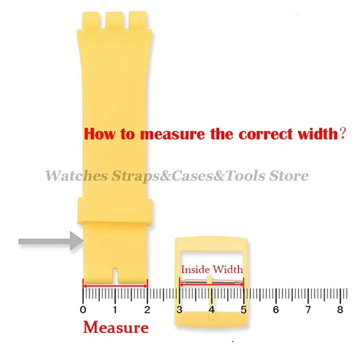 Pin Buckle Plastic/Resin Clasp 16–20mm for Swatch Watch Bands