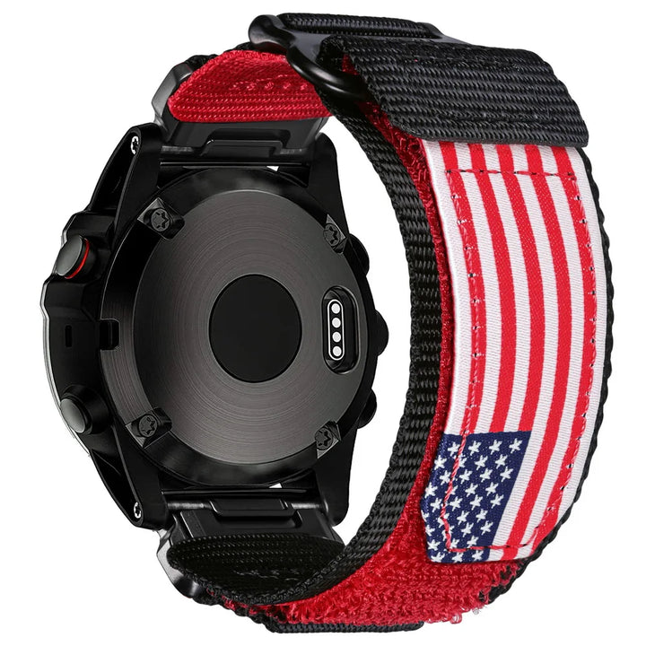 HEMSUT Nylon QuickFit Watch Strap – 20/22/26mm for Garmin Fenix, Tactix, MARQ