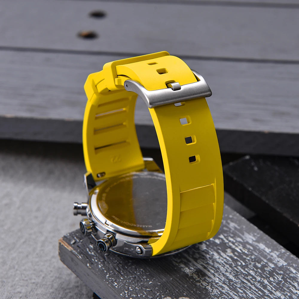 Premium Fluoro Rubber Watch Band Quick Release FKM Rubber Watch Strap 20mm 22mm Watch Strap Watch Replacement Watchband