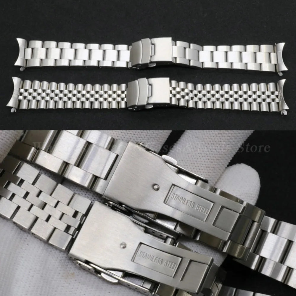 316L Stainless Steel Watch Strap for Seiko SKX Series – Oyster/Jubilee (20-22mm)