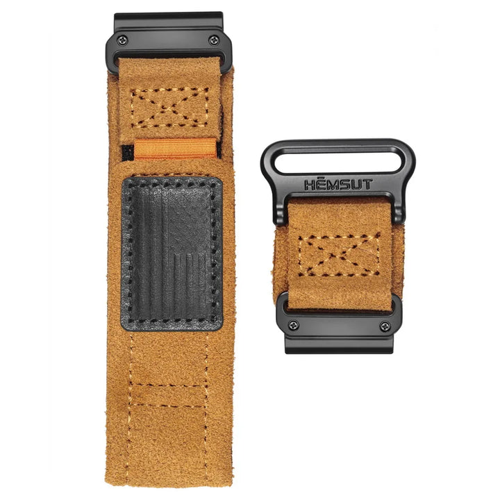 HEMSUT Leather Watch Band For Garmin Quickfit 20 22 26mm Retro Wrist Strap For Fenix/ Marq/EPIX /Instinct /Tactix