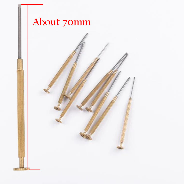 Rolex Watch Screwdriver Set – 0.8-1.8mm Flat Blade Repair Tool