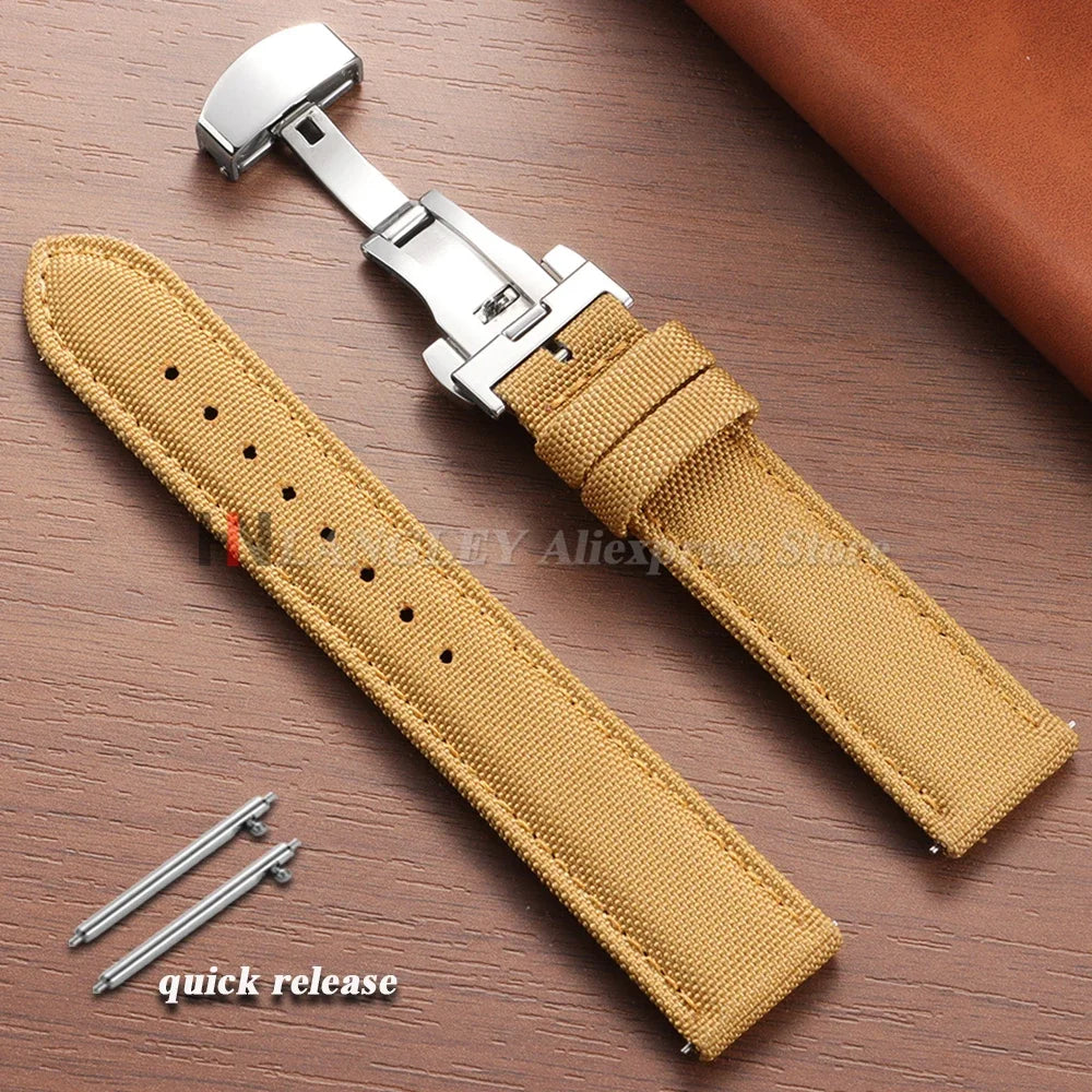 Quick Release Sailcloth Strap (20–22mm) – Military Sport