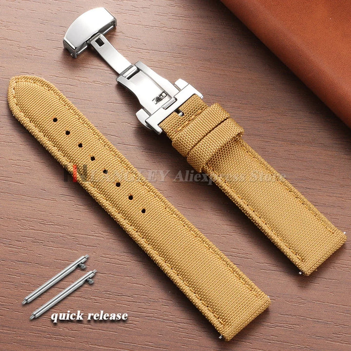 Quick Release Sailcloth Strap (20–22mm) – Military Sport