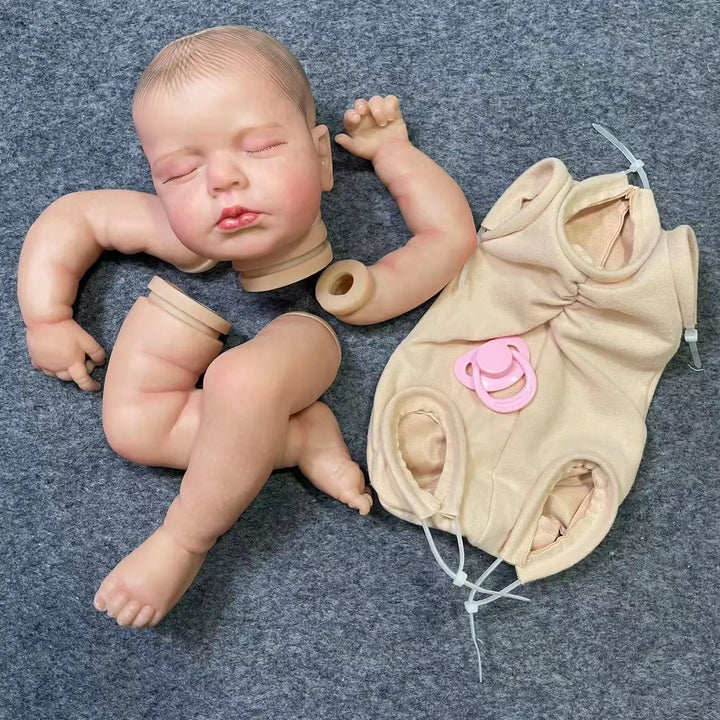 19″ Loulou Painted Reborn Doll Kit – Sleeping 3D Painted Unassembled Parts