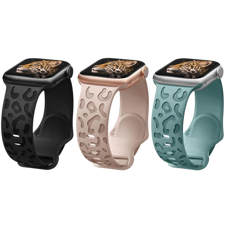 Straps For Apple Watch Band 45mm 44mm 46mm 42mm 41mm 40mm 49mm Engraved correa bracelet iwatch series 11 10 9 8 7 SE 6 5 Ultra 3