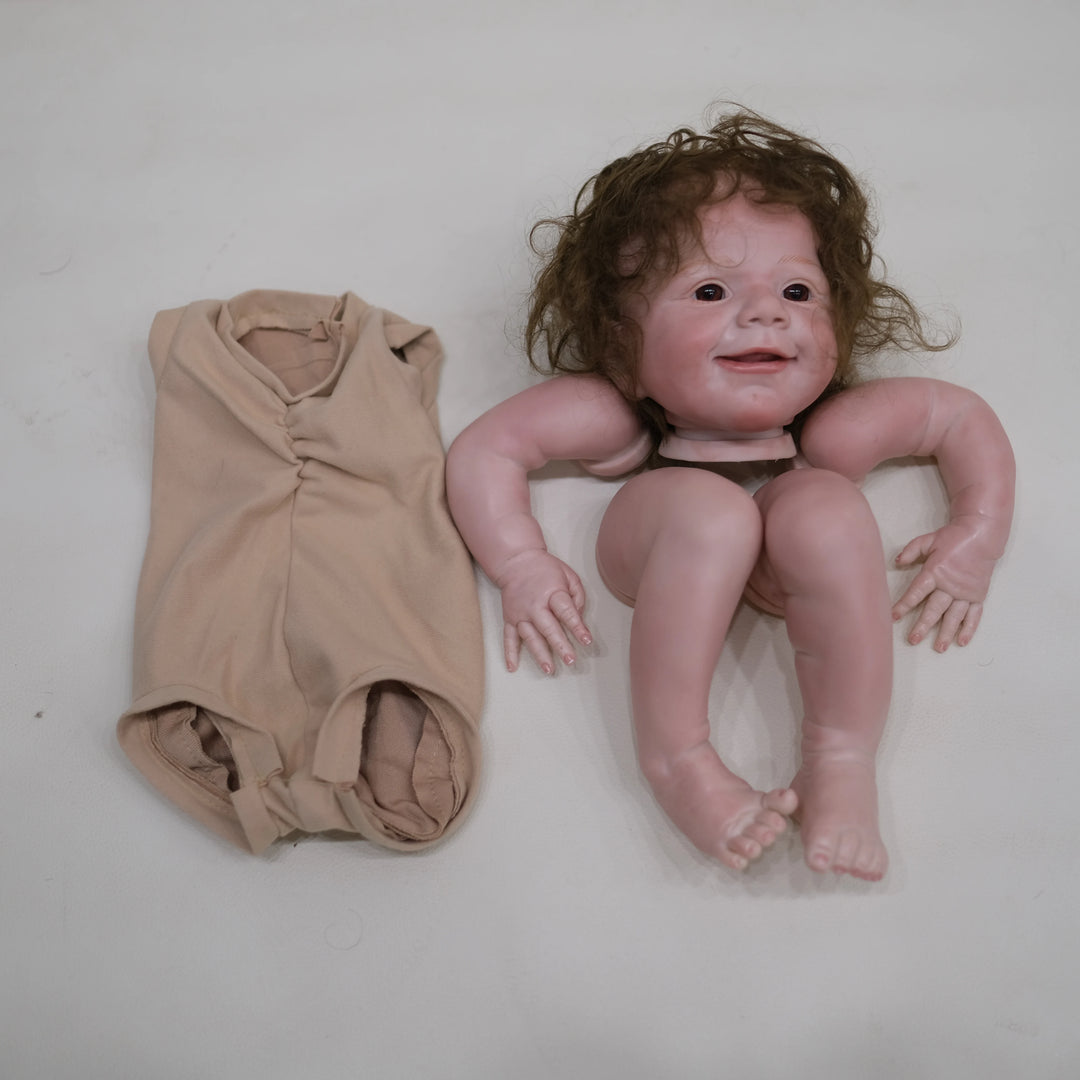 20″ April Awake Painted Reborn Doll Kit – Lifelike Soft Touch DIY Parts