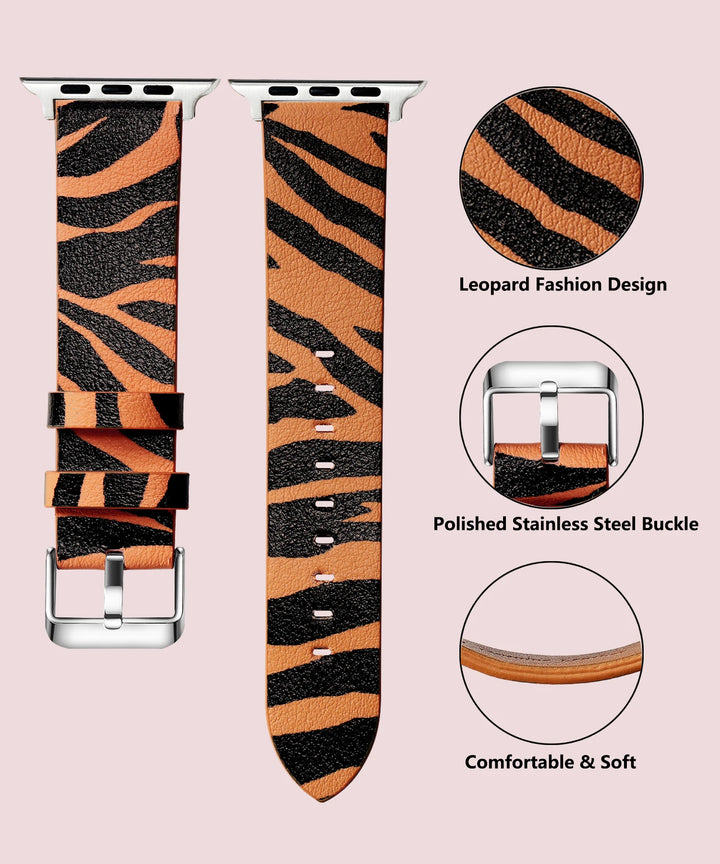 Leopard Print Apple Watch Band (38–49mm)