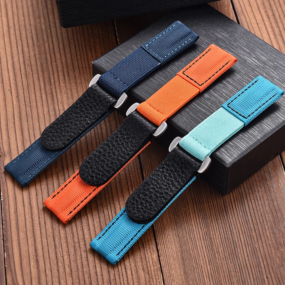 20mm Nylon Hook & Loop Sailcloth Watch Strap – Universal