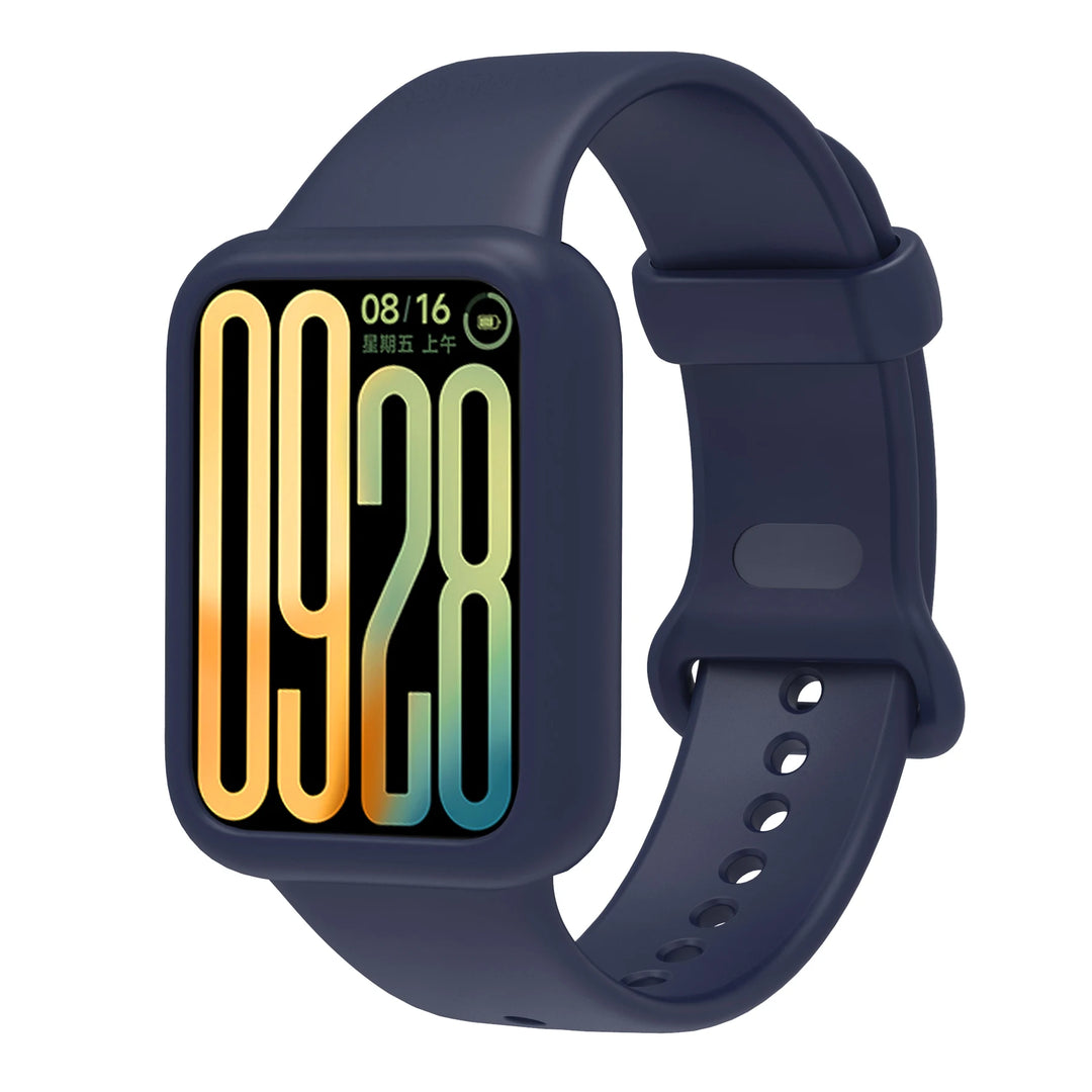 Silicone Strap with Protective Case for Xiaomi Mi Band 9 Pro