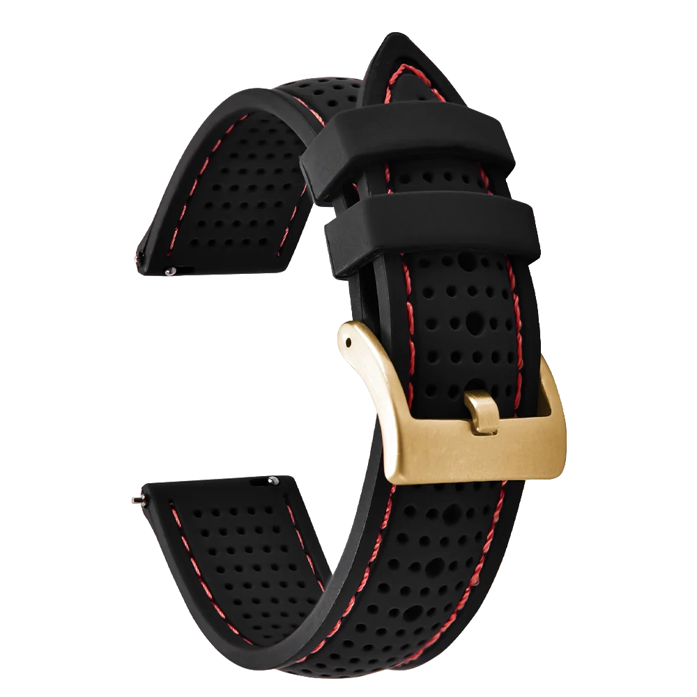 NATOBELT Soft Porous Rubber Watch Strap – Quick Release (18-22mm)
