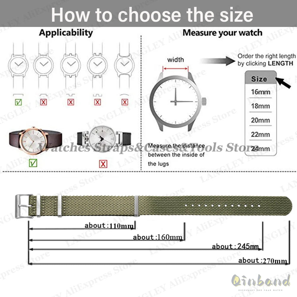 Military Nylon Watch Strap – 18-22mm