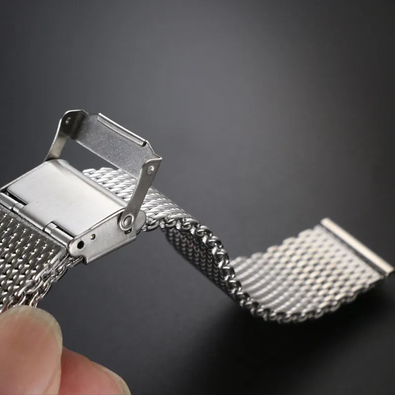 1.0mm/0.6mm Mesh Milanese Stainless Steel Watch Strap – Universal (8-24mm)