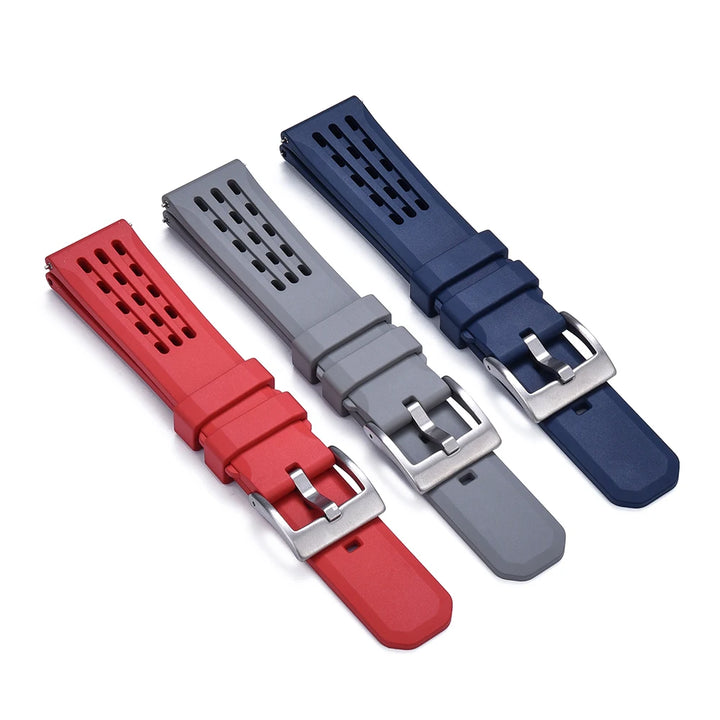NATOBELT High Quality Porous Structure FKM Fluorine Rubber Watch Strap 20mm 22mm New Design Quick Release FKM Rubber Watchbands