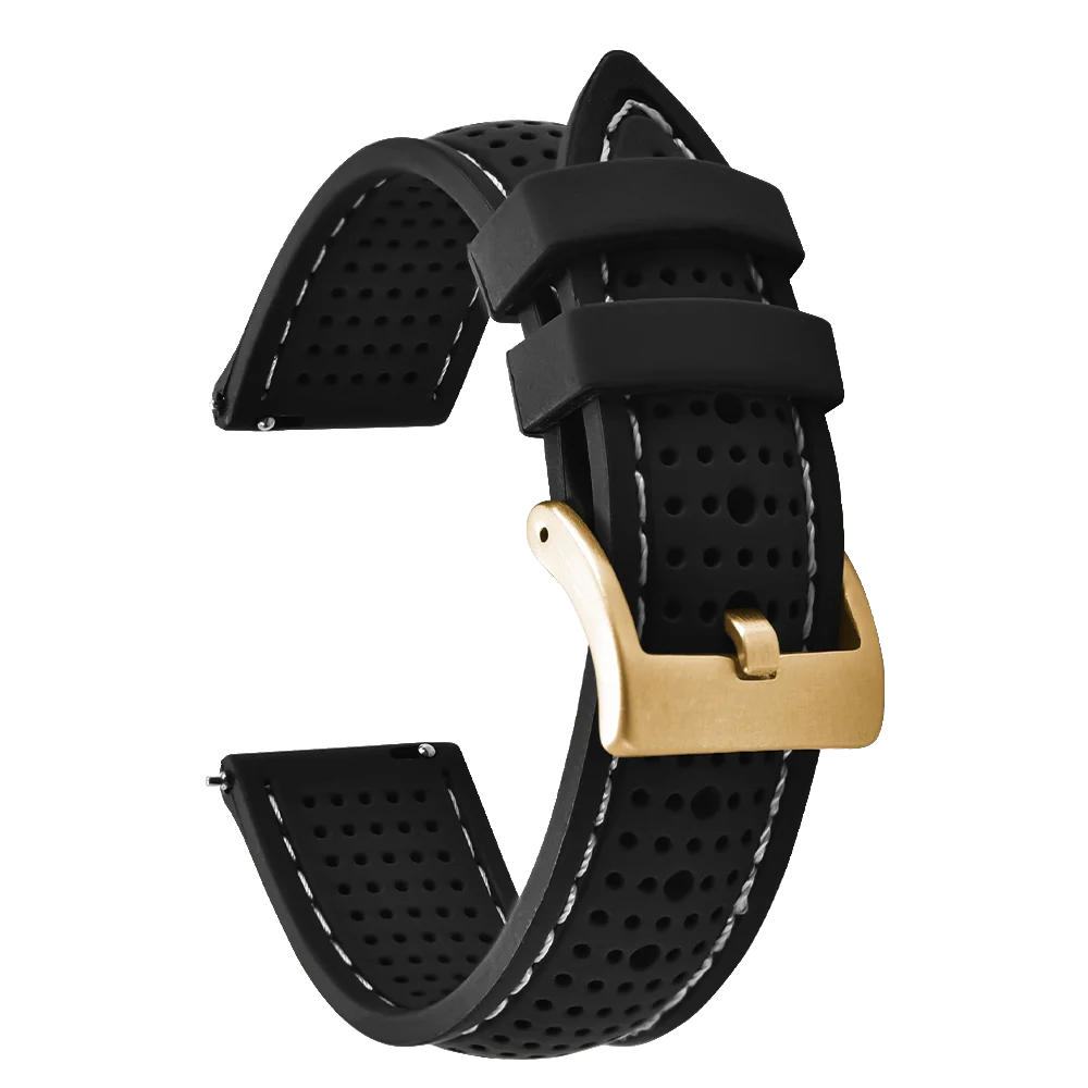 NATOBELT Soft Porous Rubber Watch Strap – Quick Release (18-22mm)