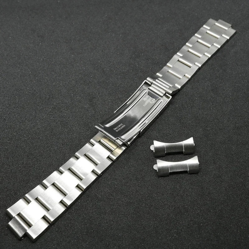 For Oyster Perpetual Air King Stainless Steel Strap Curved End Watchband for Rolex 40mm Solid Bracelet 19mm 20mm 21mm 13/17/18mm