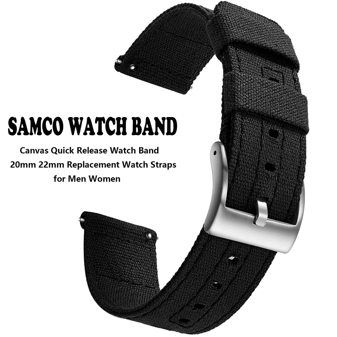Quick-Release Canvas Strap 20/22mm