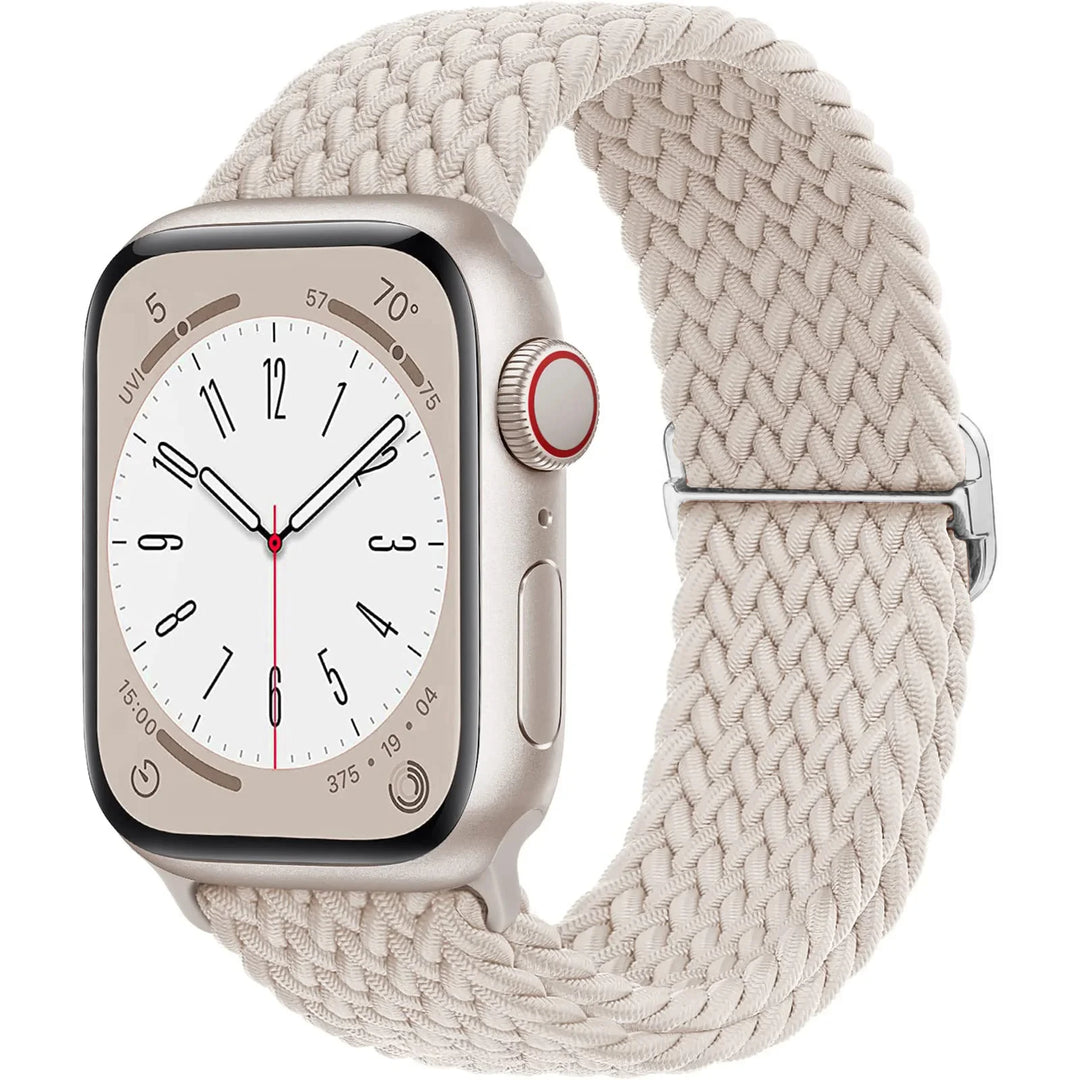 Strap for Apple Watch band 44mm 45mm 49mm 42mm 40 41 46mm Elastic Braided Solo bracelet correa Series 9 10 11 8 7 6 5 SE Ultra 3