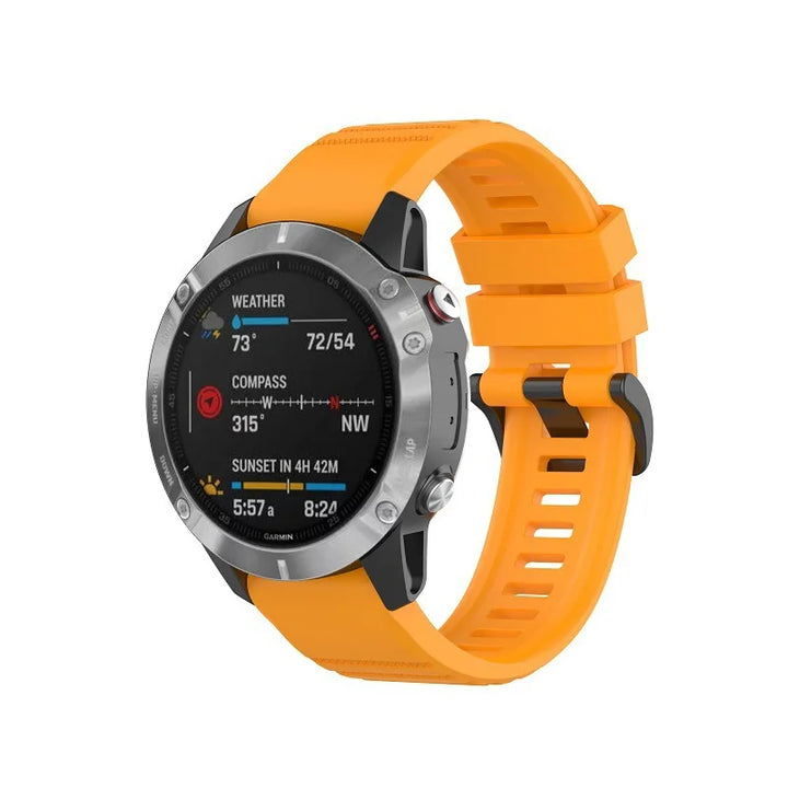 QuickFit Silicone Watch Strap 20/22/26mm for Garmin Fenix, Epix Pro & Enduro 2