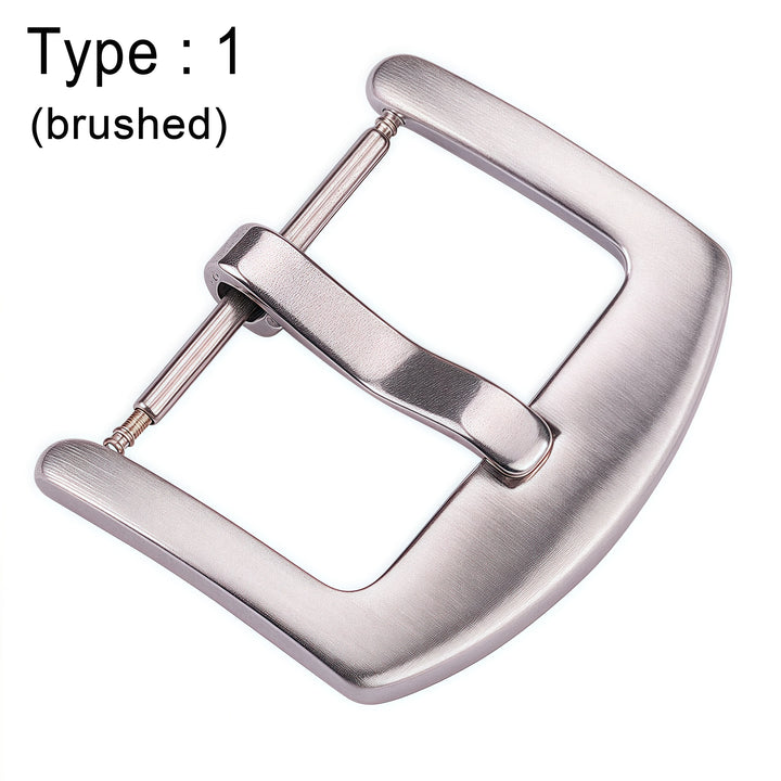 Stainless Steel Watch Buckle 16-24mm Silver Replacement Clasp