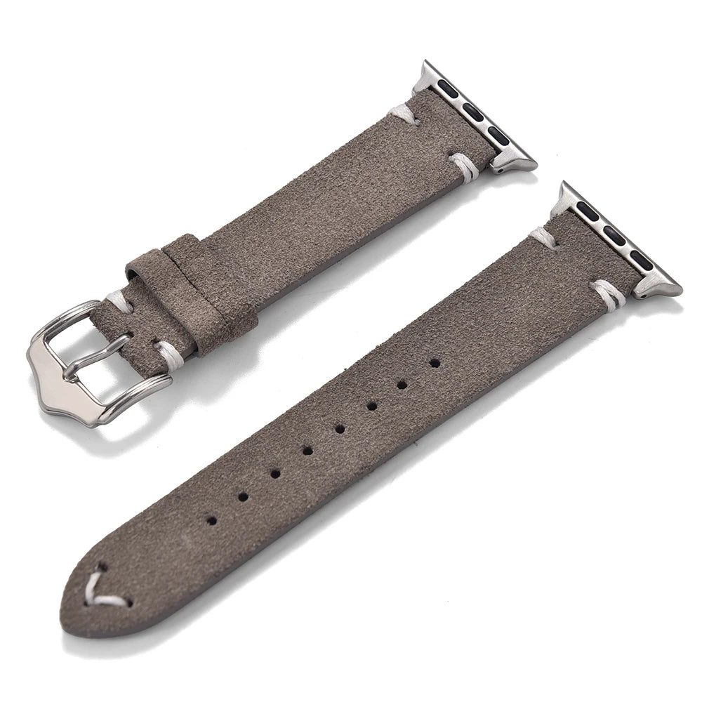 Suede Leather Strap for Apple Watch Band 49mm 44mm 41mm 42mm 38mm 46mm Bracelet Men Women iWatch Ultra Series 2 10 9 8 7 SE 5 4