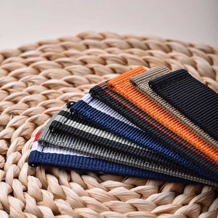 JUELONG Premium  Quick Release Sailcloth Nylon Strap 18mm 20mm 22mm Military Nylon Watchband For Watch Accessories Replacement