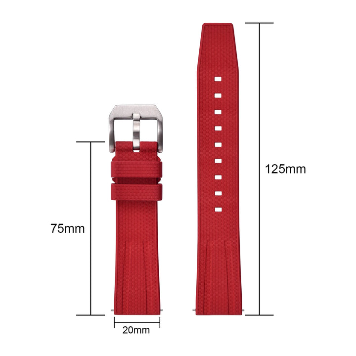 JUELONG Premium Busluo Fkm Rubber Watch Strap 20mm 22mm Watch Bands Fluororubber Straps For Traditional Diving Watch Accessories