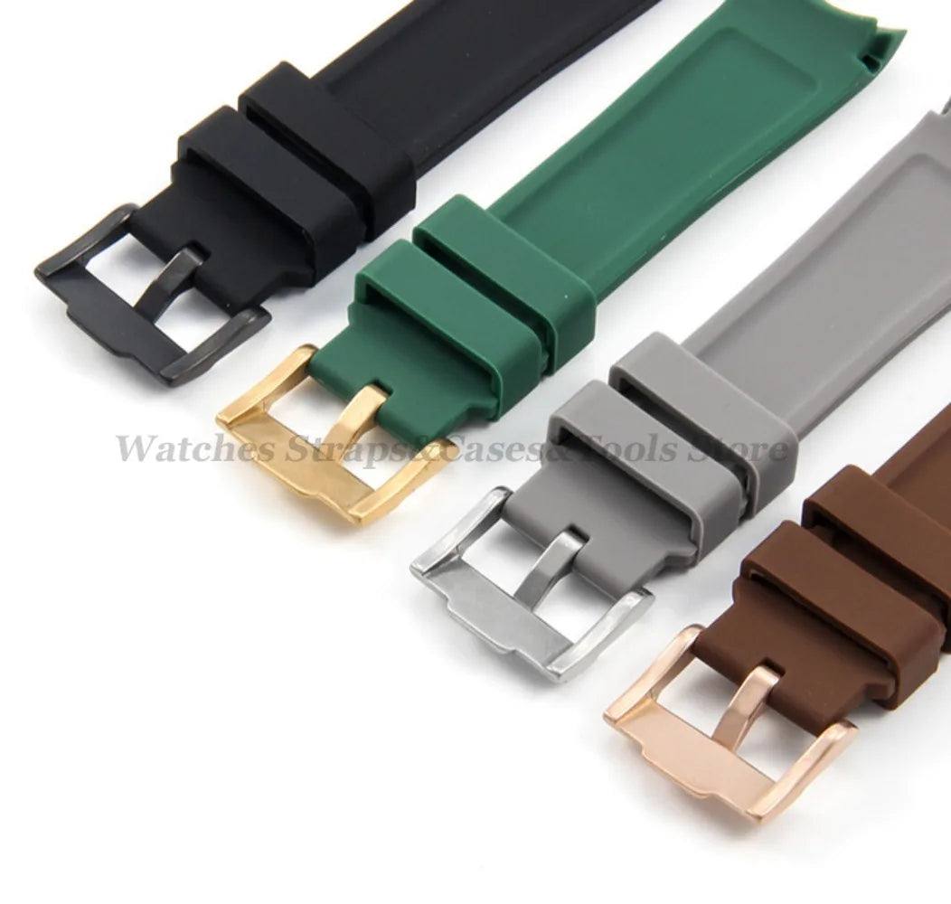 Soft Silicone Watch Strap for Omega for Swatch for MoonSwatch Band Men Women Curved End Diving Rubber Sport Watch Bracelet 20mm