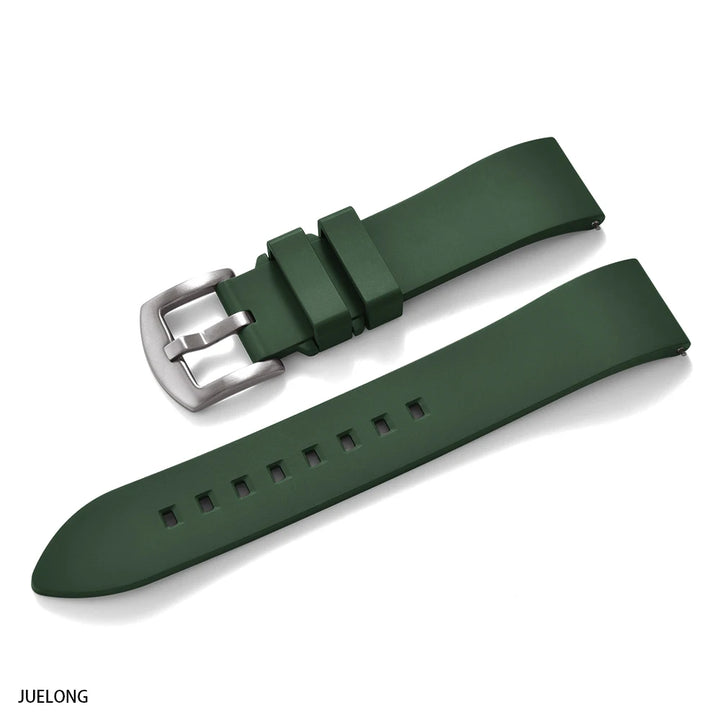 JUELONG New Classic FKM Fluorine Rubber Watch Strap Quick Release 18mm-19-20mm-21-22mm 23-24mm For Each Brand Diving Watch Bands