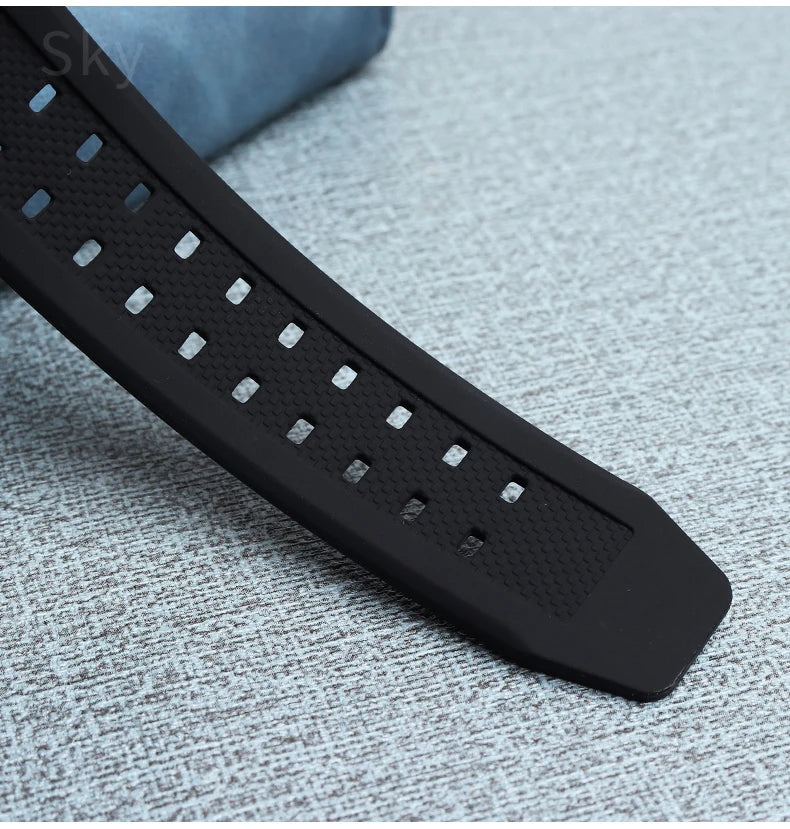 Waterproof Silicone Watch Band 20–23mm for Luminox 3051.BO (Outdoor,