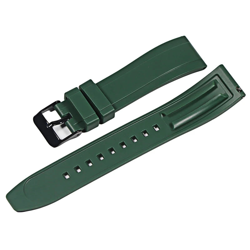 Premium Vulcanized Rubber Watch Strap – 20–24mm Quick Release