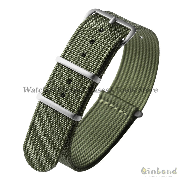 Ribbed Strap Ballistic Fabric Watch Strap Replacement 18mm 19mm 20mm 22mm for Samsung Galaxy Watch7/6/5/4 Quality Nylon Bracelet