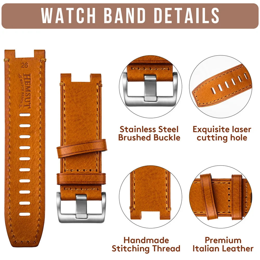 Genuine Leather Watch Strap for G-Shock GST-B100 – Soft & Fashionable