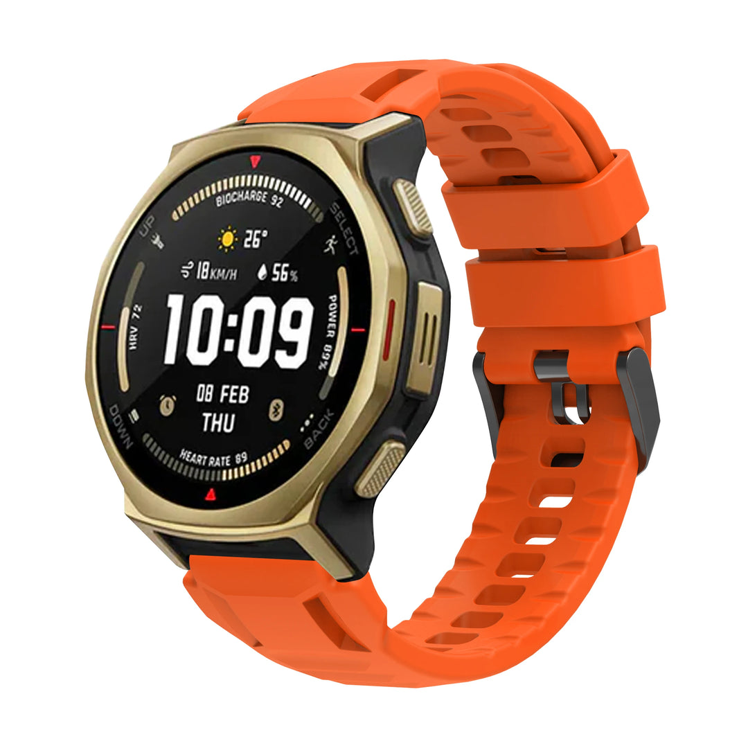 Silicone Strap with Protective Case for Amazfit T-Rex 3 Pro (44mm)