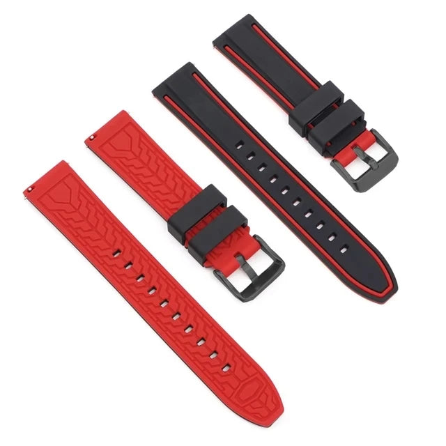 Premium Silicone Quick Release Watch Strap – 20/22/24mm