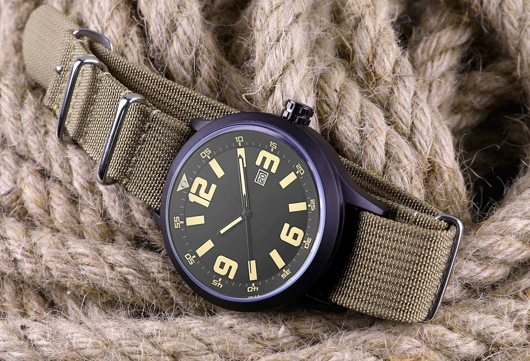 Ribbed Nylon Military Band 18–22mm