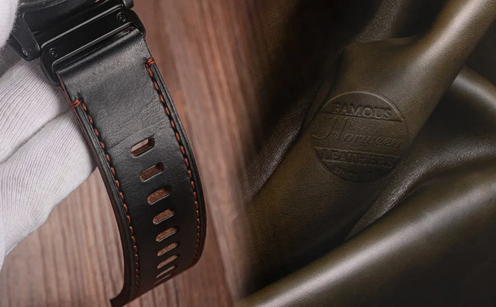 Genuine Leather Strap For Garmin Quickfit 22 26mm High-end Business Watch Band Fenix Epix MARQ Quatic Tactix