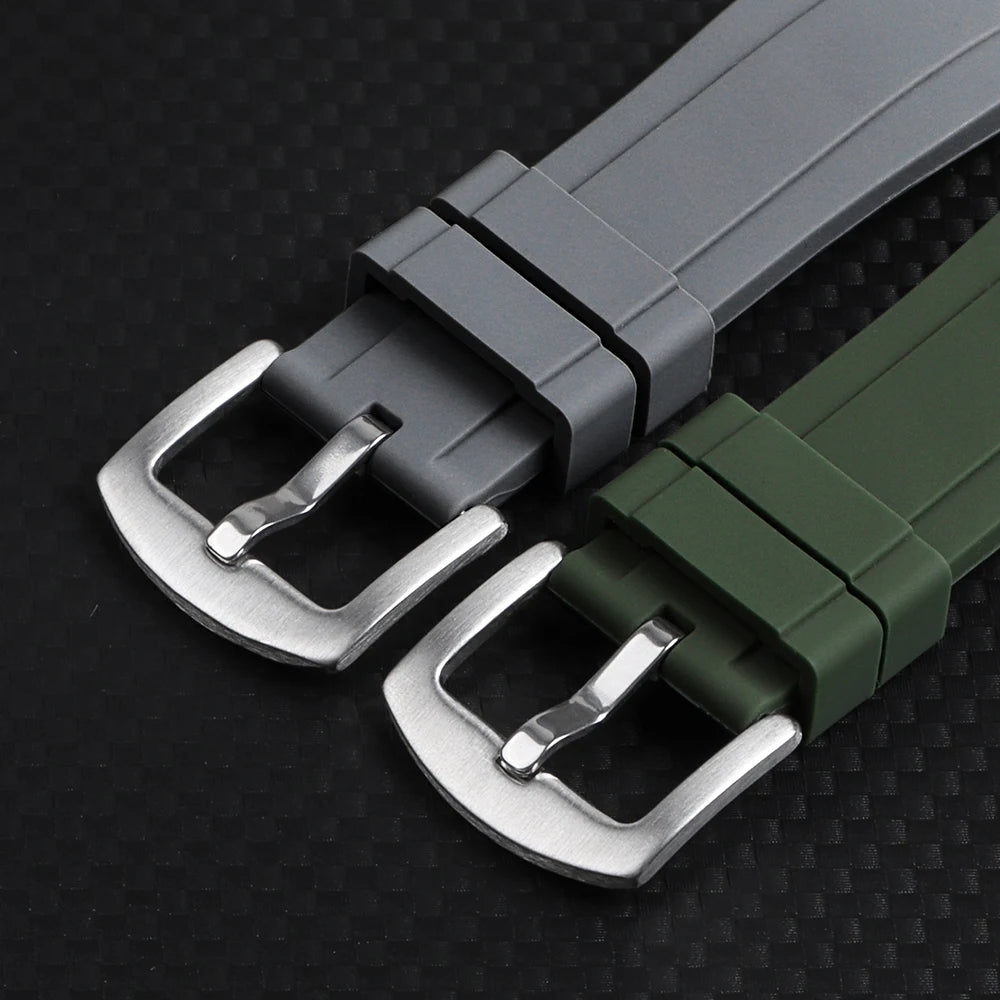 Universal Waterproof Silicone/Rubber Watch Strap 20/22mm