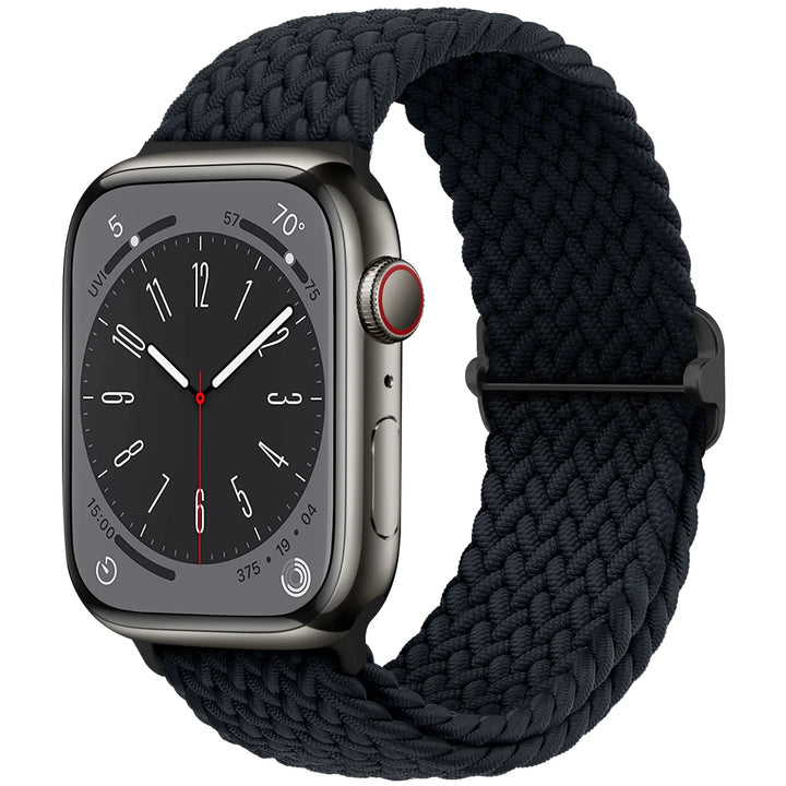 Strap for Apple Watch band 44mm 45mm 49mm 42mm 40 41 46mm Elastic Braided Solo bracelet correa Series 9 10 11 8 7 6 5 SE Ultra 3
