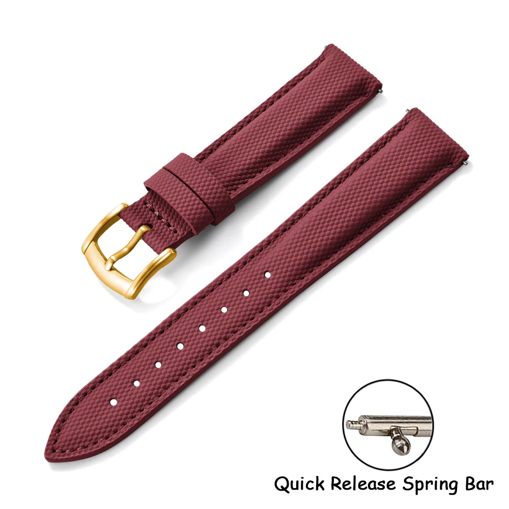 Quality Sailcloth Watch Strap18/19/20/22mm Quick Release Leather Band Waterproof Sailcloth Bracelet for Omega Seiko Cartier Belt