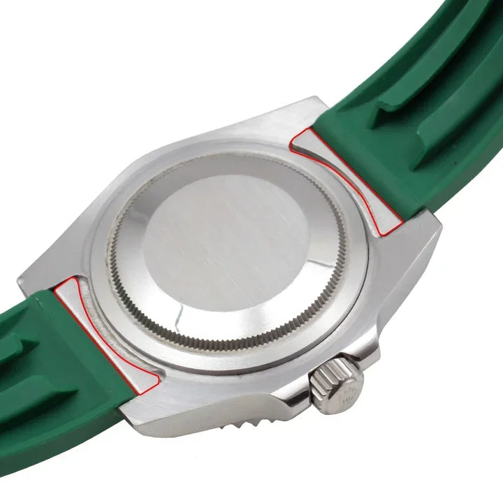 Silicone Leather Hybrid Watch Strap for Rolex (19–21mm)