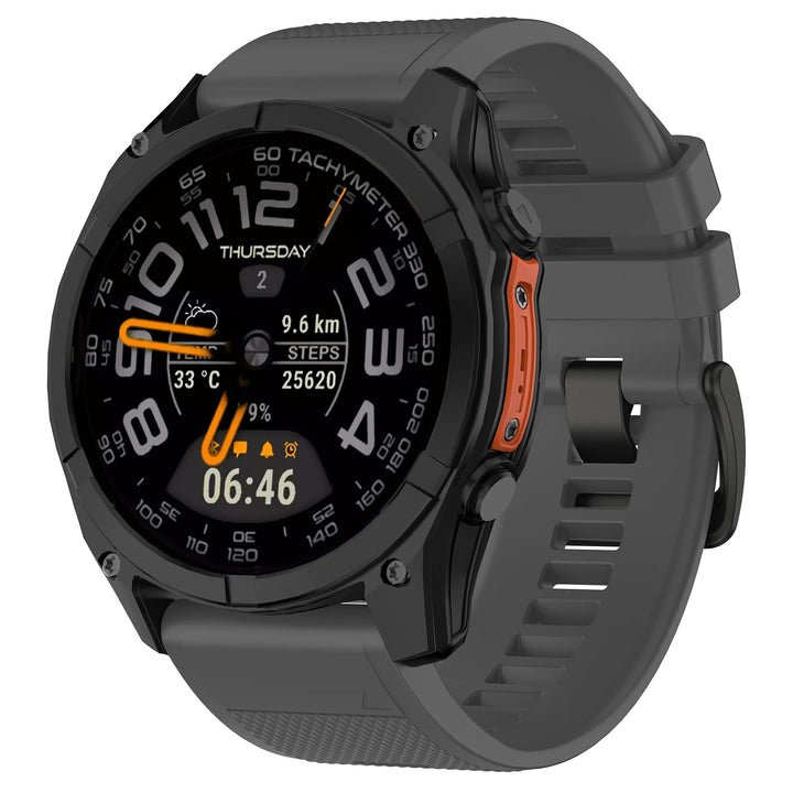 QuickFit Silicone Watch Strap 22/26mm for Garmin Fenix 5–8 & Epix Pro