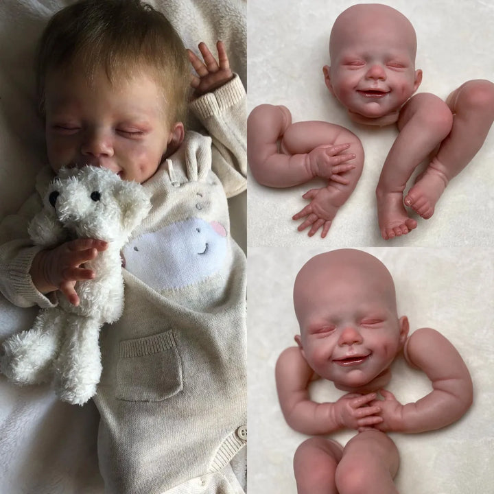 18″ April Smile Customizable Reborn Doll Kit – Semi‑Finished Painted Parts