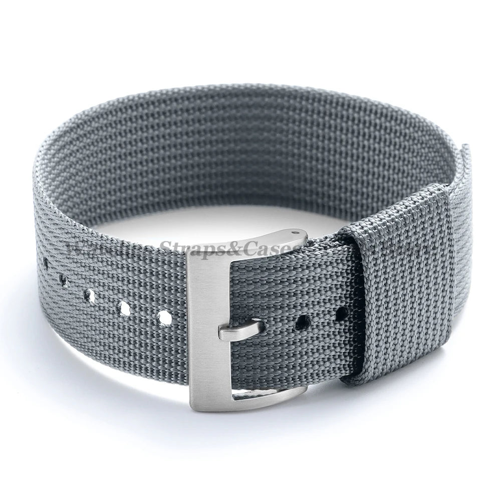 Nylon Watch Strap (18–22mm) – Breathable Sport Canvas