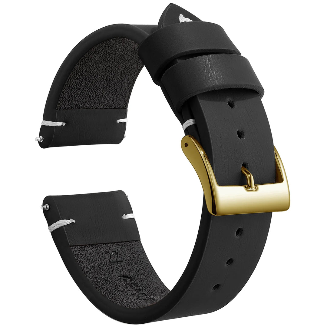 New Sport Vintage Leather Watch Band 18–22mm with Stainless Steel Buckle