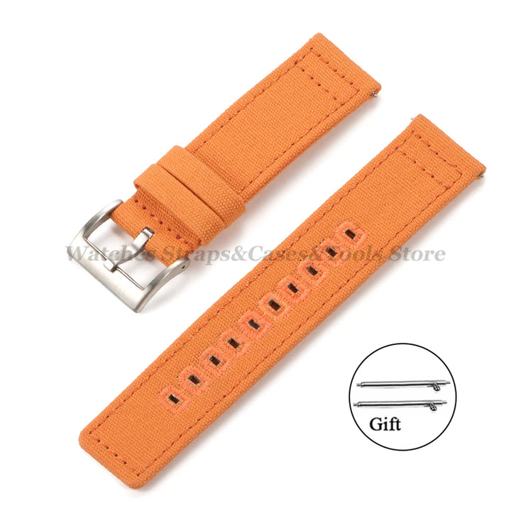 18mm 20mm 22mm Nylon Quick Release Watch Band Replacement Canvas Fabric Sport Strap for Seiko for Omega for Military Style Bands