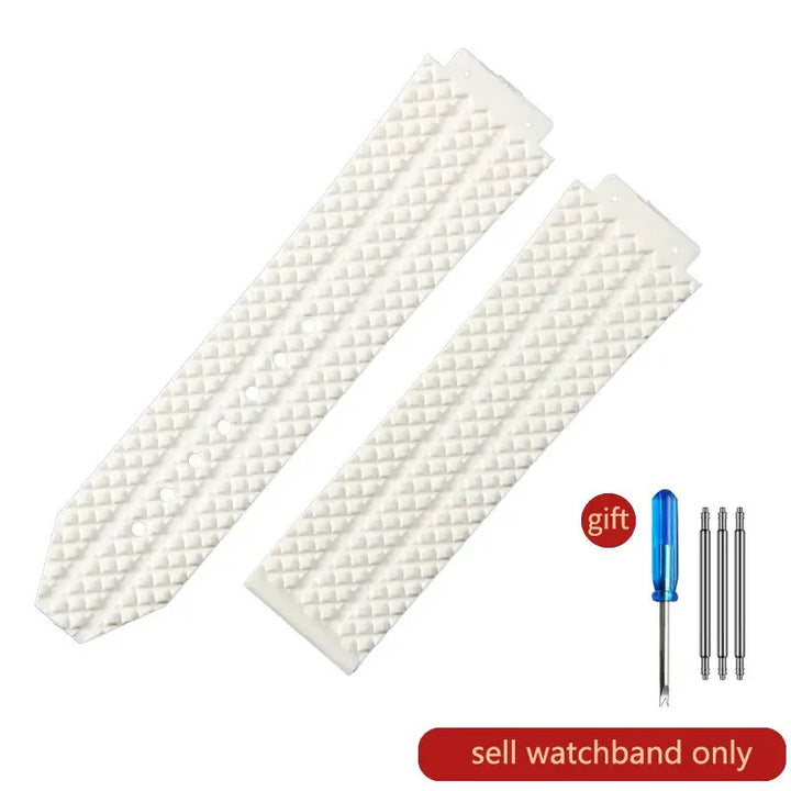Silicone Rubber Watch Strap for Hublot (26×19mm, 24×17mm)